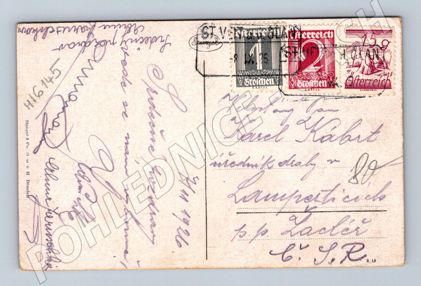 Pohlednice Maria Wörth Wörthersee Rakousko 1926 (M16145)
