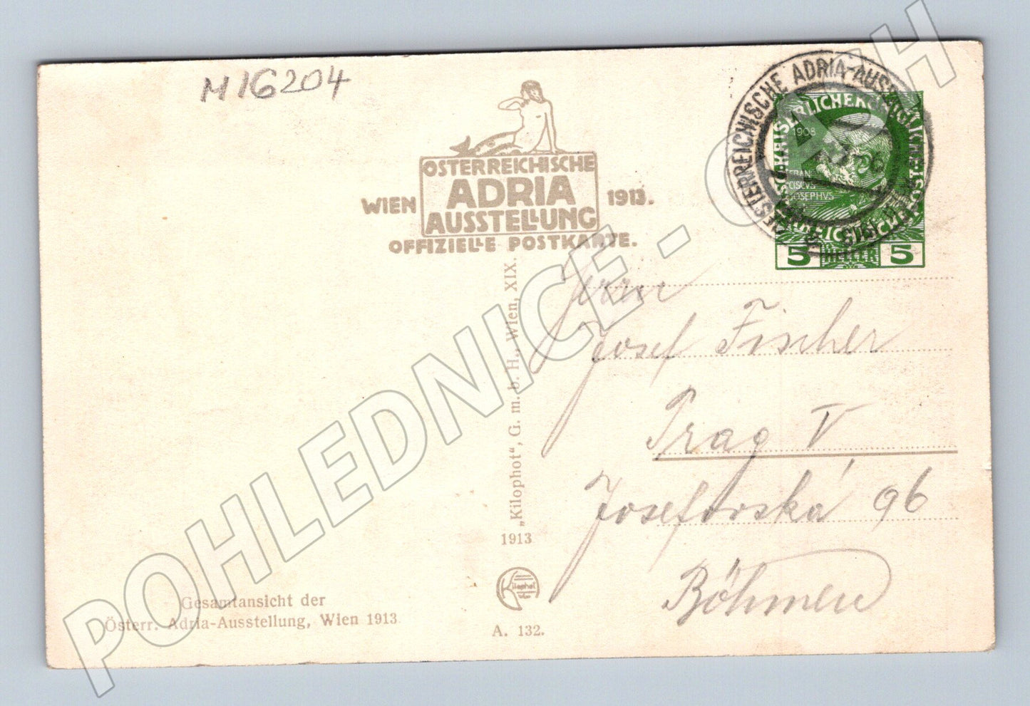 Pohlednice Österr Adria Ausstellung Vídeň 1913 celkový pohled (M16204)