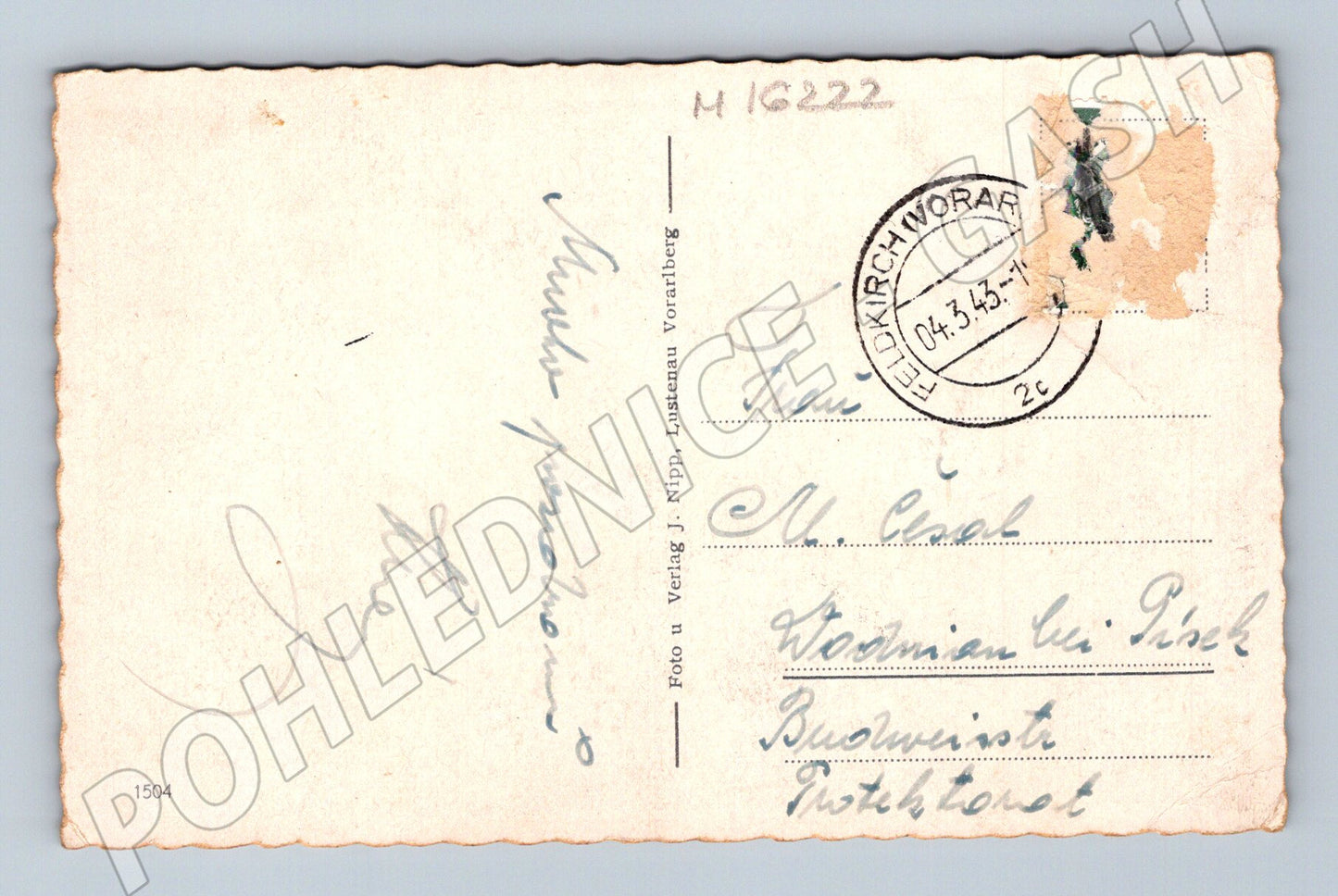 Pohlednice Brand Scesaplana Alpy Rakousko 1943 (M16222)