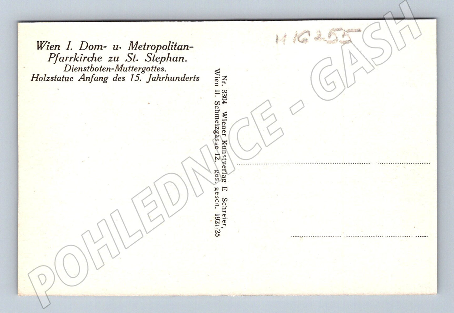 Pohlednice Vídeň Stephansdom Dienstboten Muttergottes 15 stol(M16255)