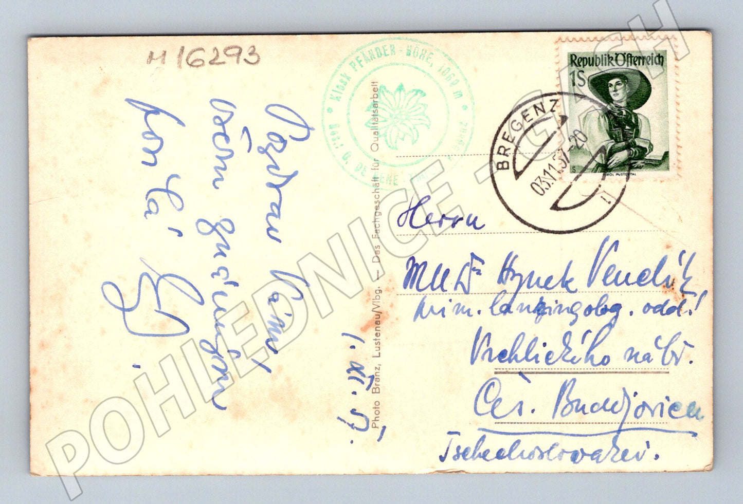 Pohlednice Bregenz am Bodensee Rakousko prošlá poštou (M16293)