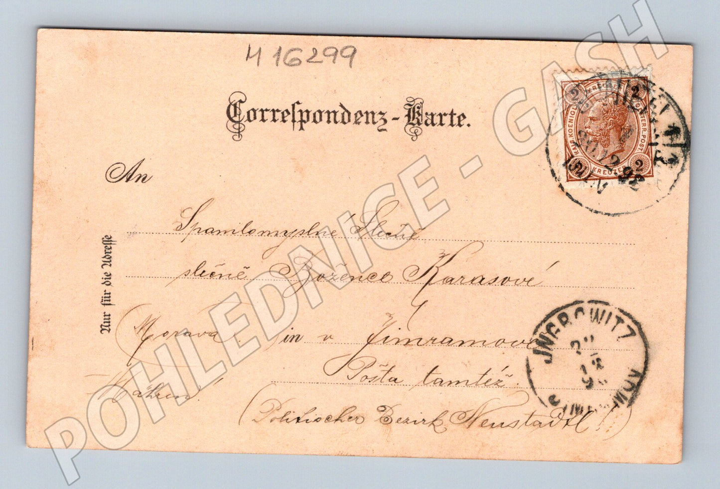 Pohlednice Vídeň Innere Burg historická 1898 razítko (M16299)