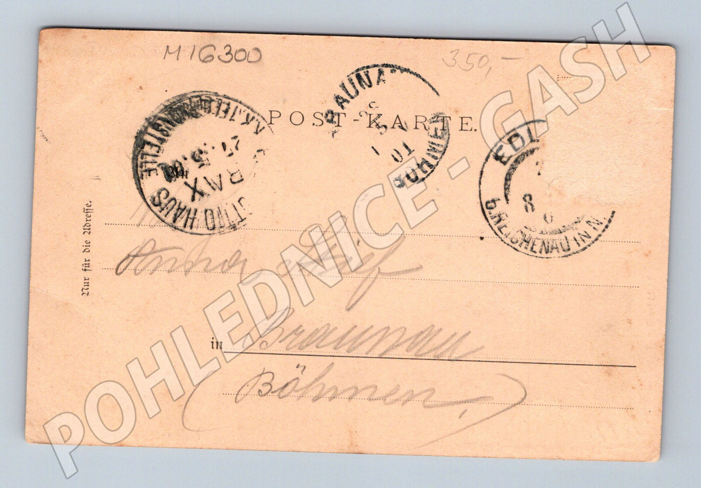 Pohlednice Gruss aus Prein historická Rakousko 1901 (M16300)