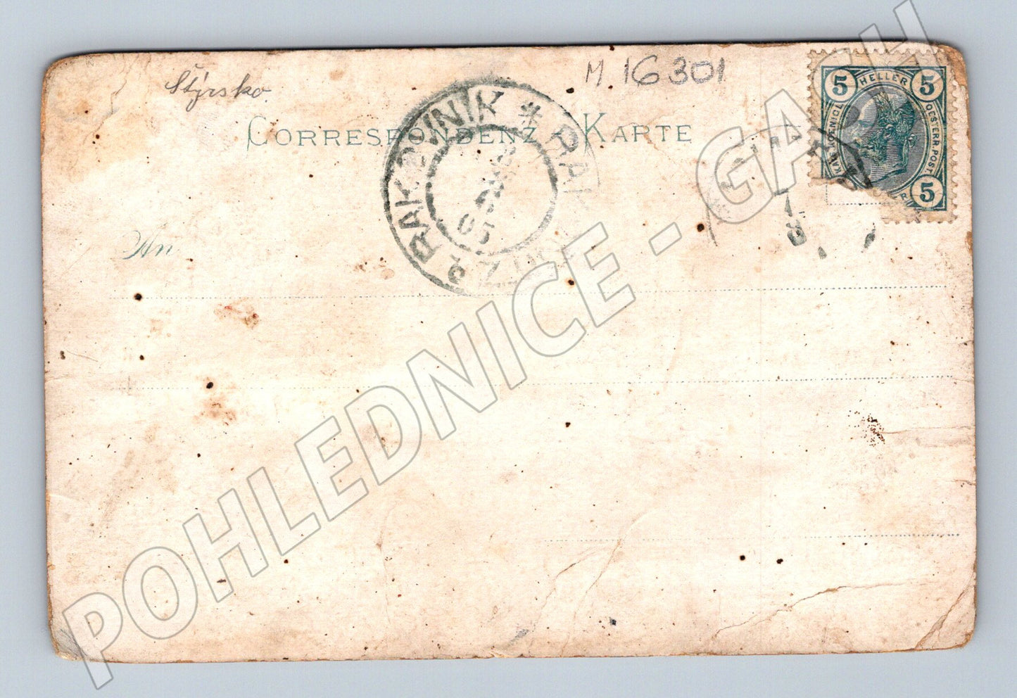 Pohlednice Mariazell Štýrsko stará razítko známka (M16301)