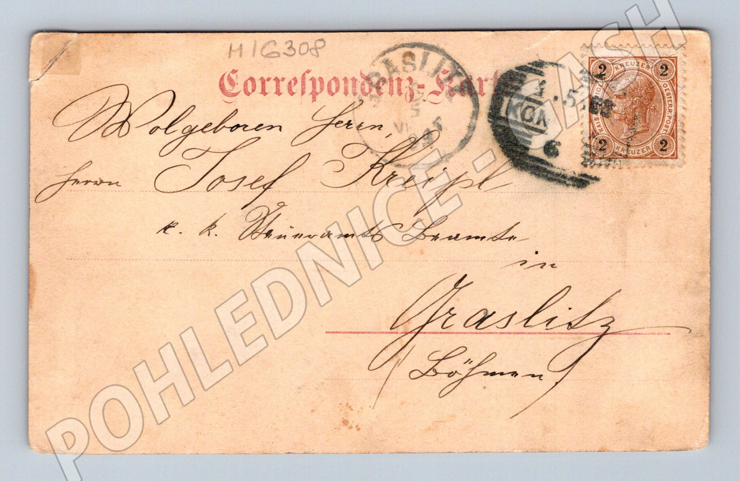 Pohlednice Wehlsdorfer Felsenstadt Českosaské Švýcarsko 1899 (M16308)