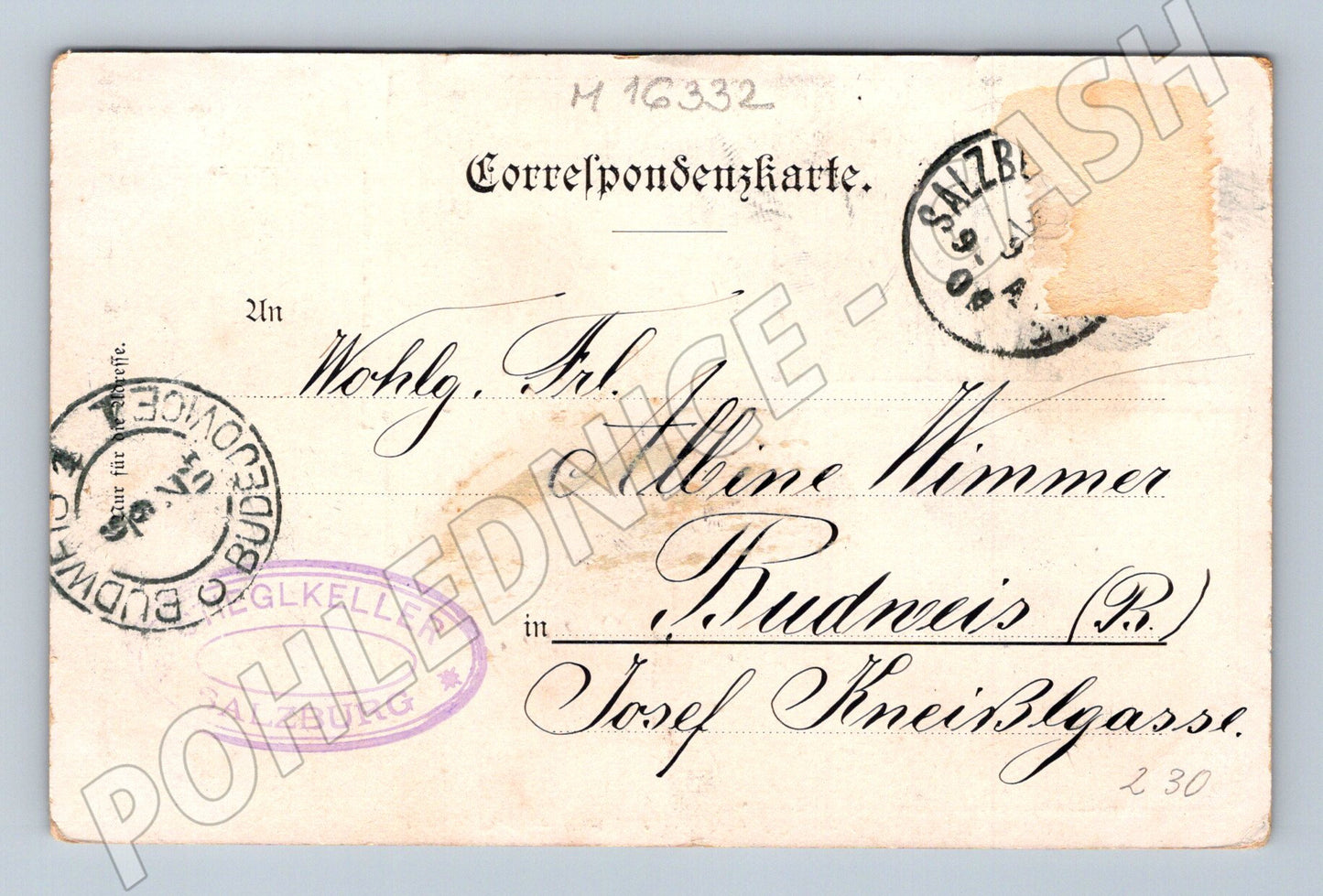 Pohlednice Geiereck Untersberghaus Salzburg 1904 více pohledů (M16332)