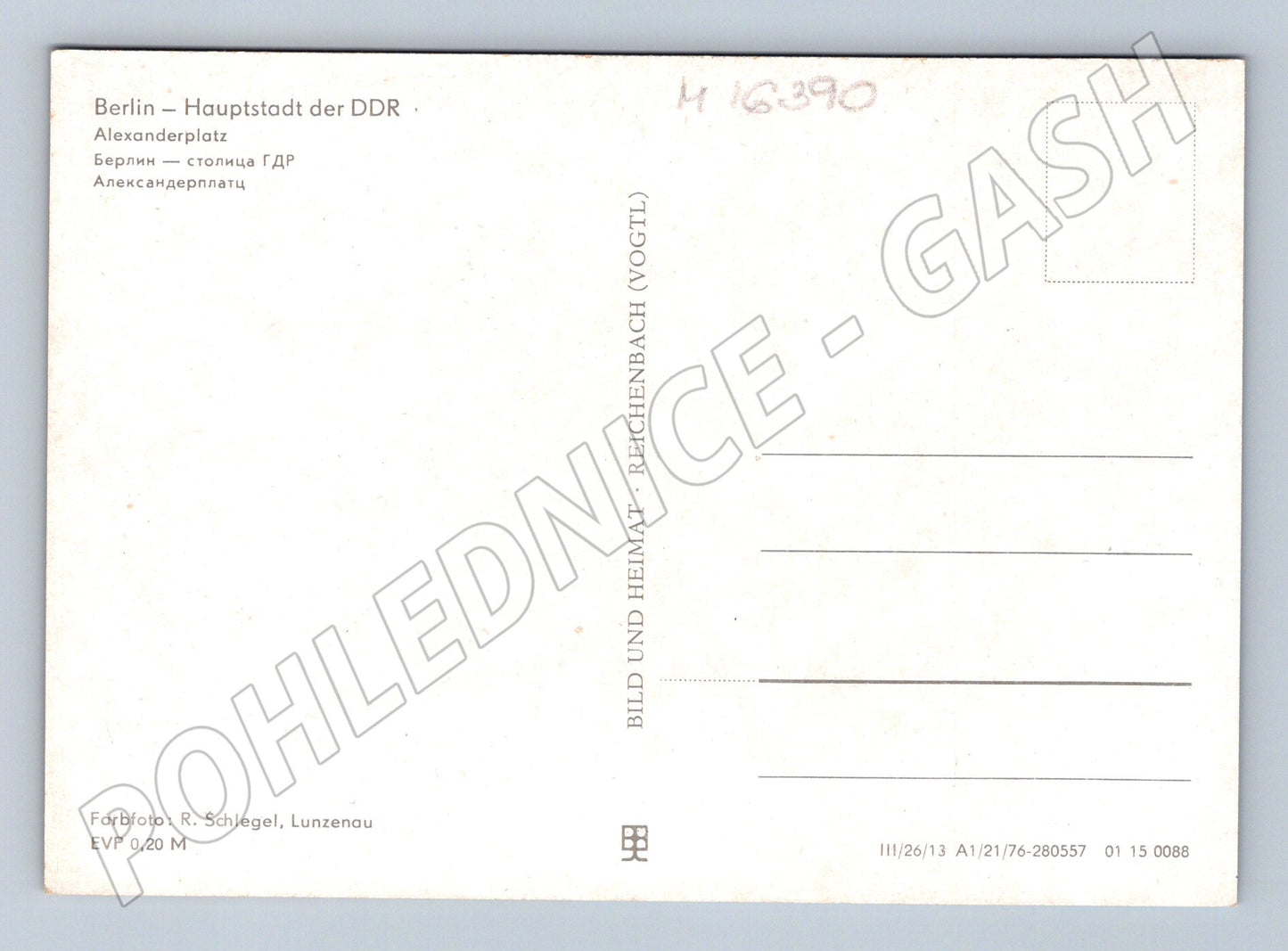 Pohlednice Berlín Alexanderplatz NDR Světové hodiny (M16390)