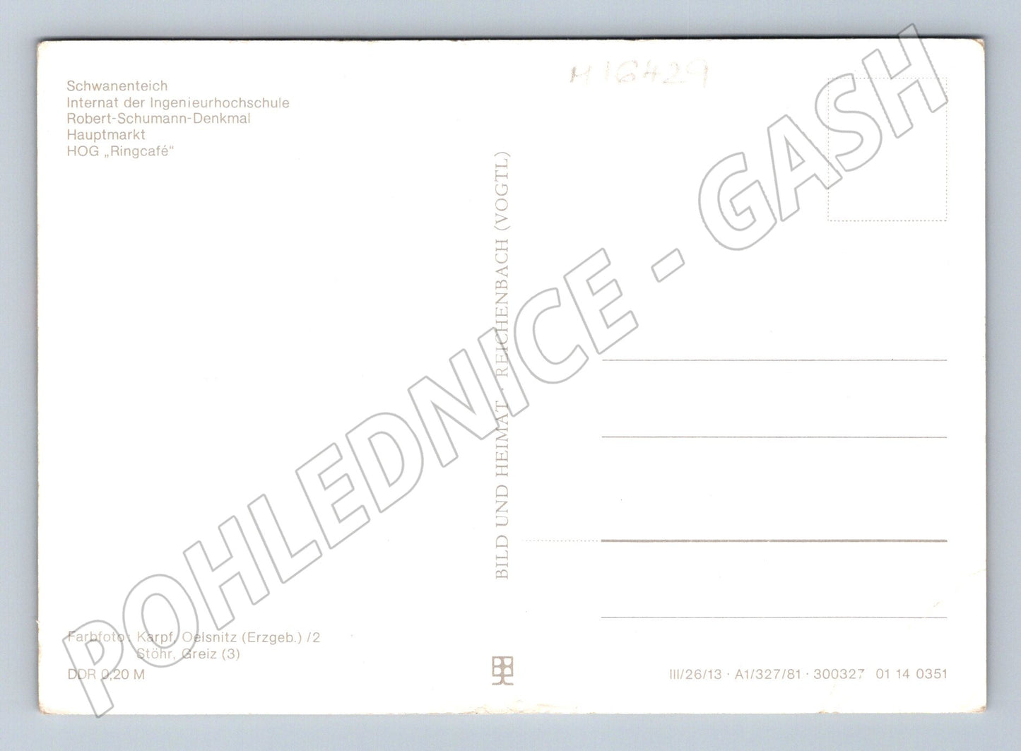 Pohlednice Zwickau Německo více pohledů NDR (M16429)