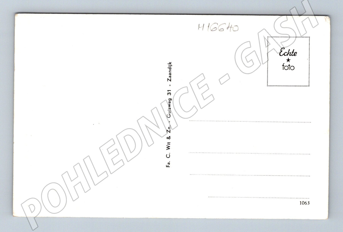 Pohlednice Zaandam mlýn De Huisman Nizozemsko foto (M16640)