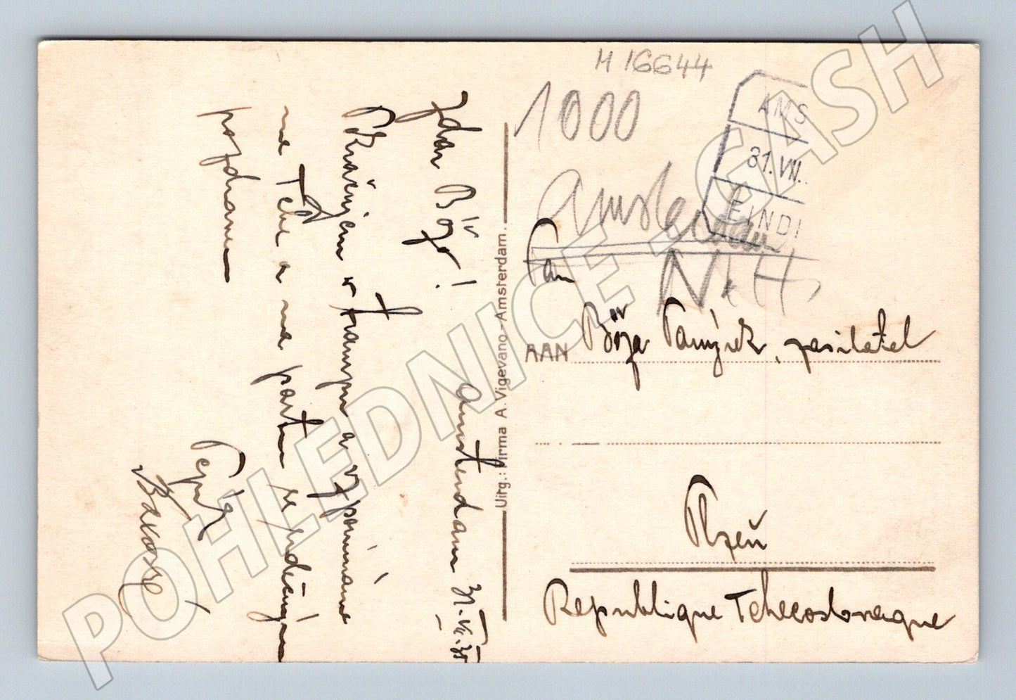 Pohlednice Amsterdam Zuid Noordere Amstellaan cca 1930 (M16644)