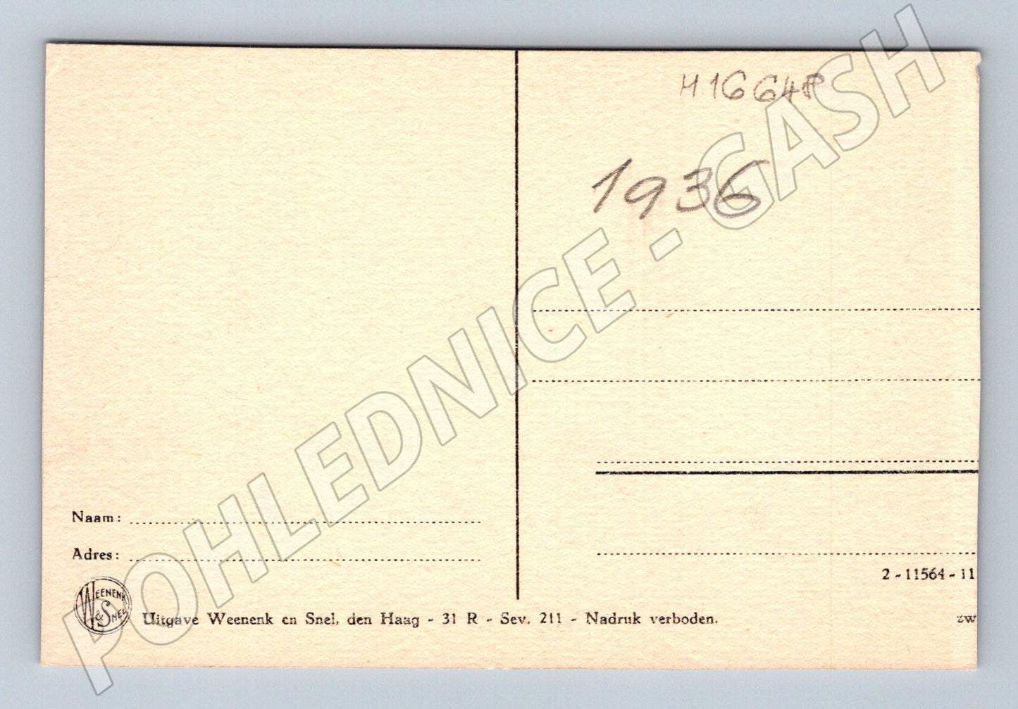 Pohlednice Scheveningen molo pláž 1936 Nizozemsko (M16648)