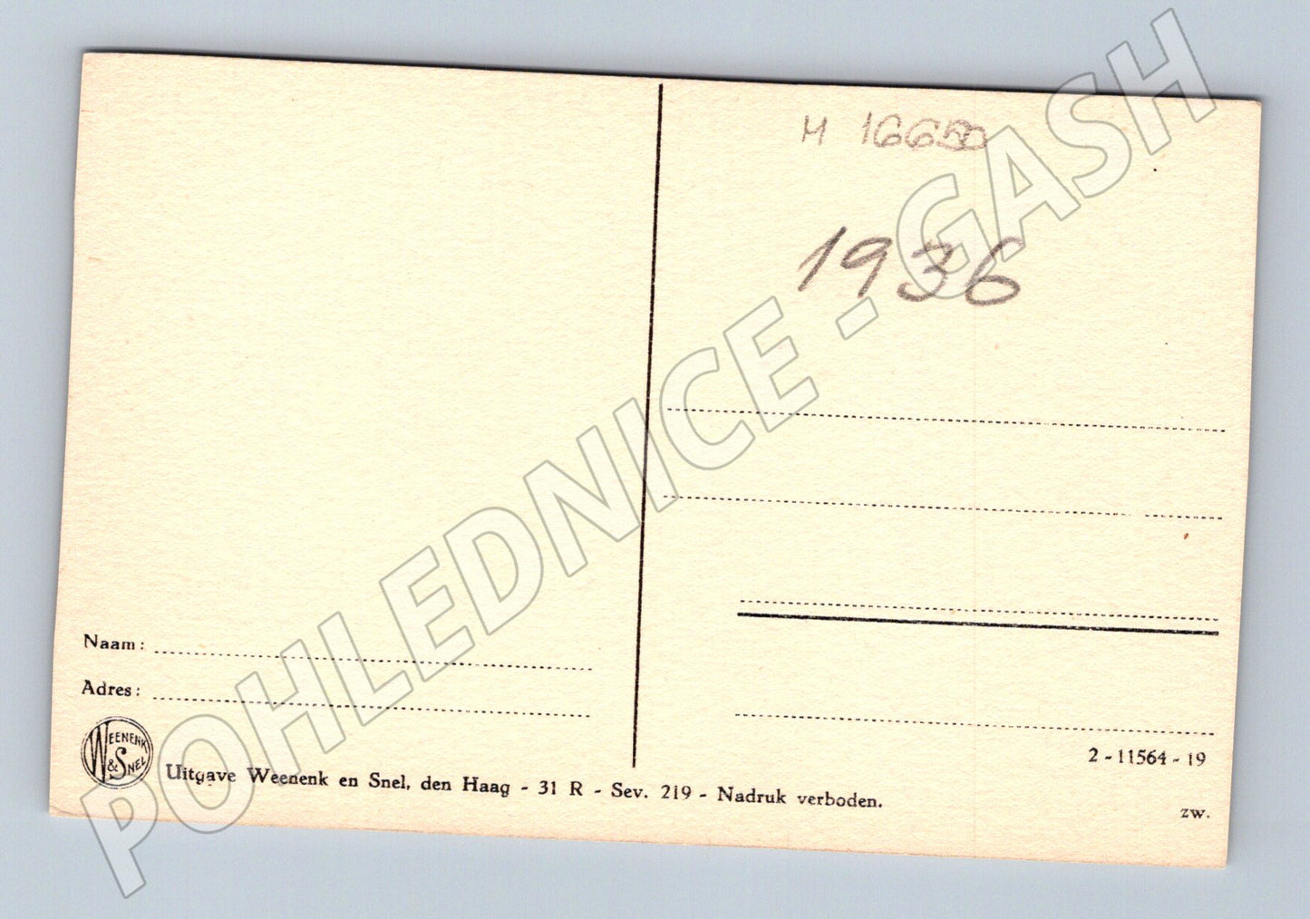 Pohlednice Scheveningen Pier en Strand 1936 (M16650)