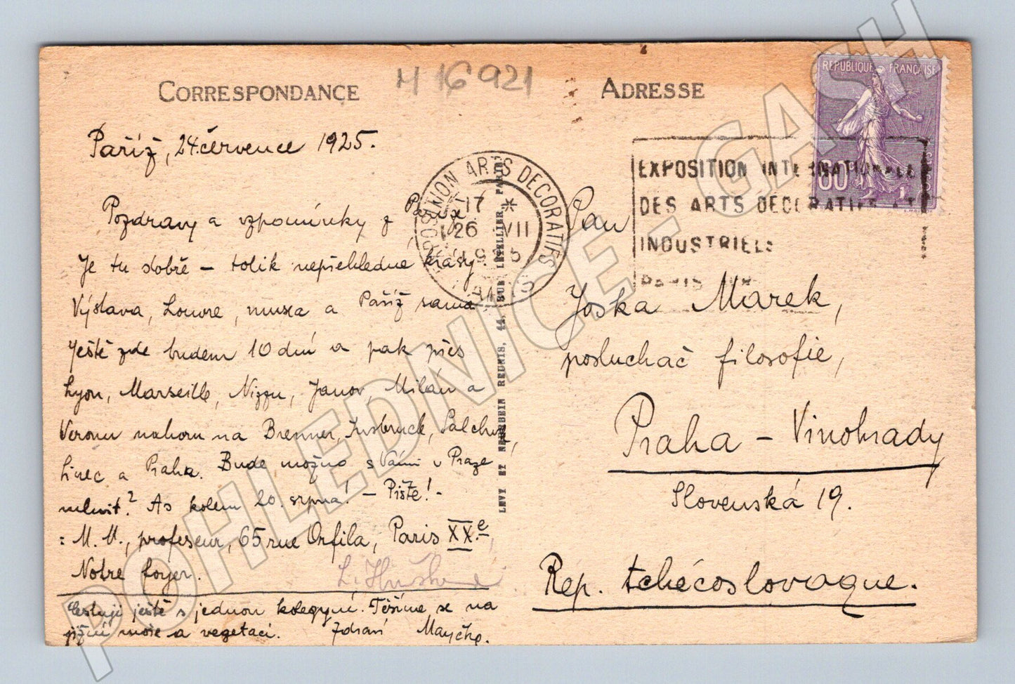 Pohlednice Paříž 1925 Seina Cité panorama (M16921)