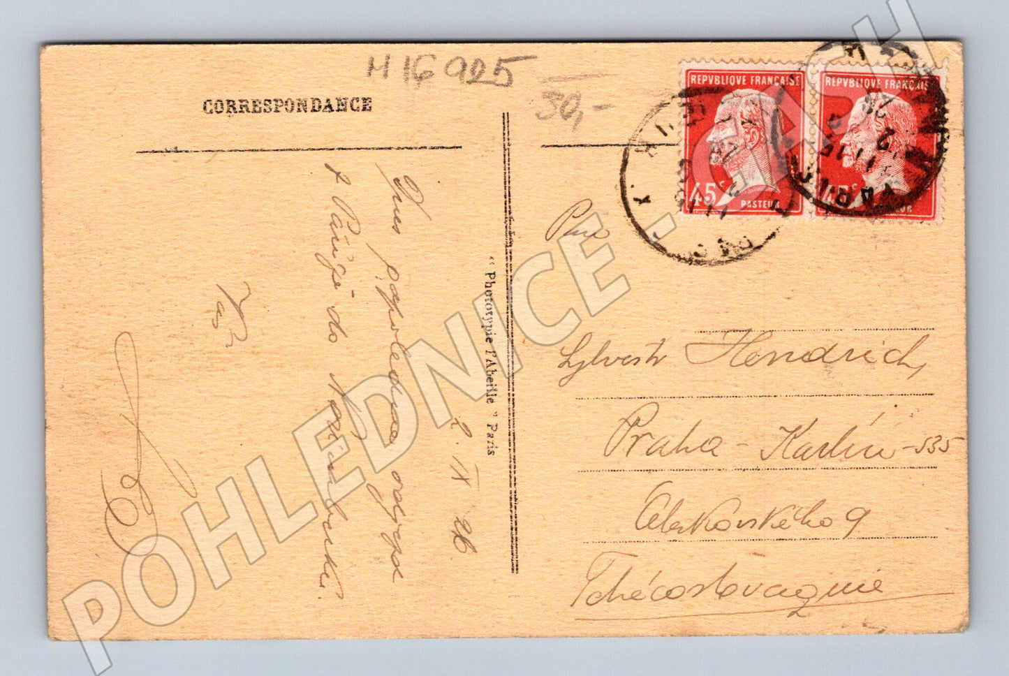 Pohlednice Paříž Place de la Concorde zaslaná (M16925)