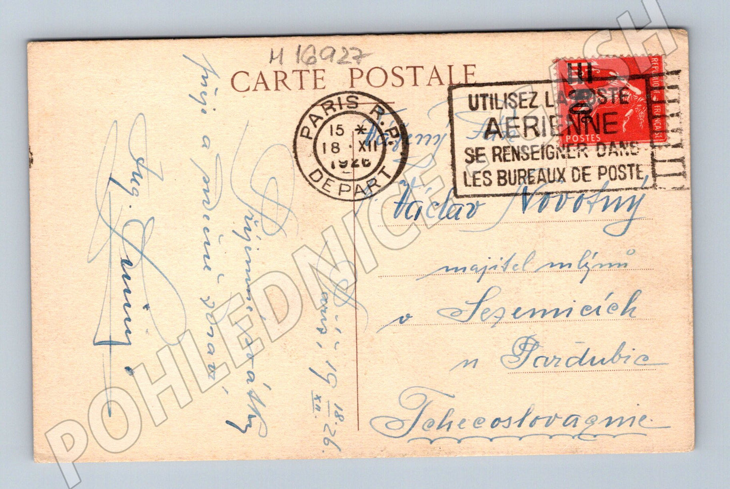 Pohlednice Compiègne zámek park 1926 (M16927)