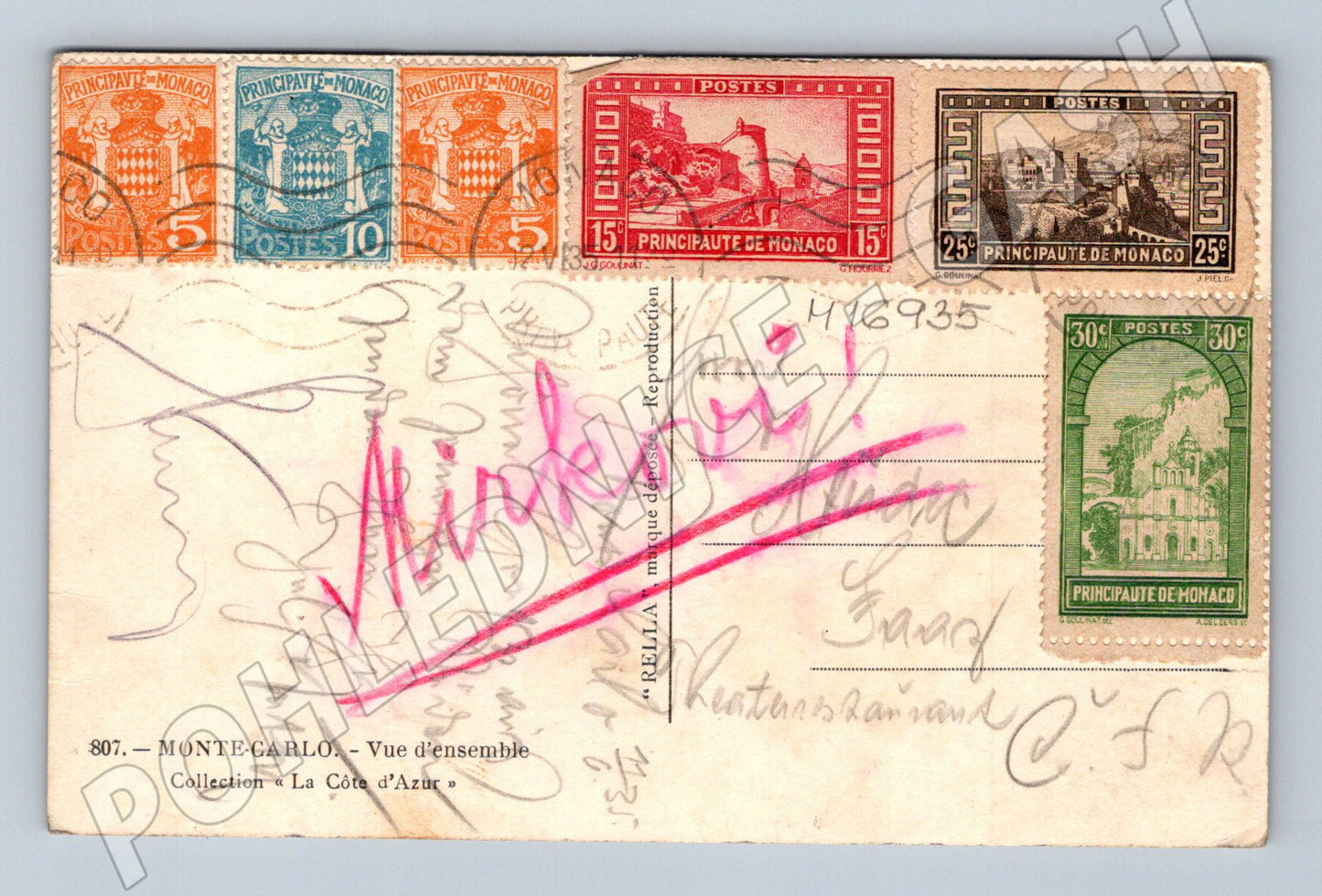 Pohlednice Monaco Monte Carlo panorama (M16935)