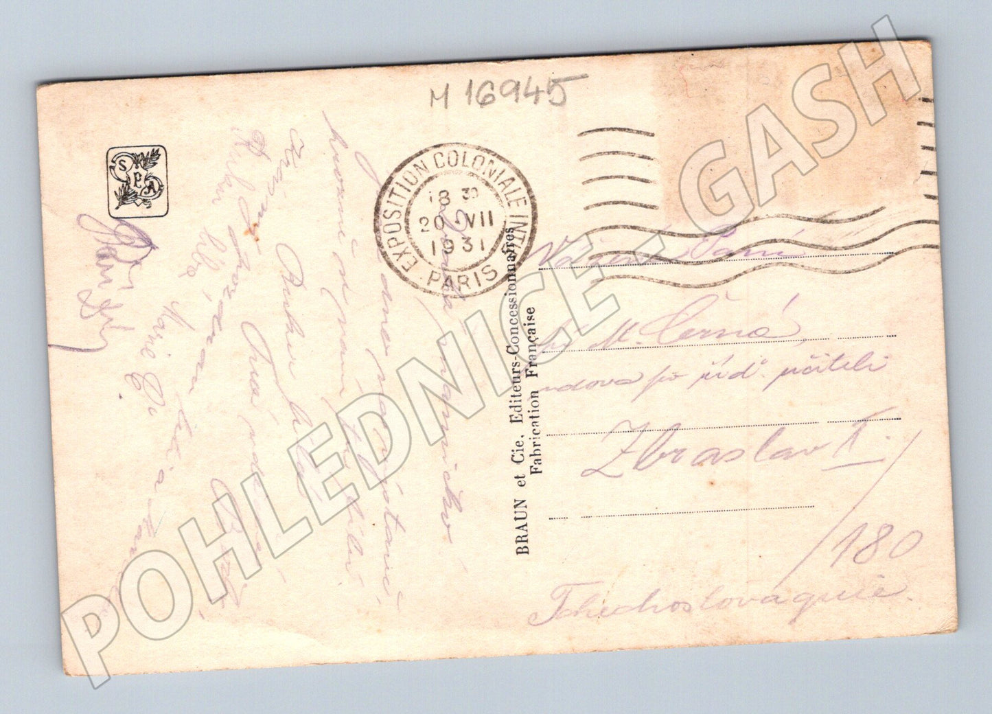 Pohlednice Exposition Coloniale Paris 1931 (M16945)