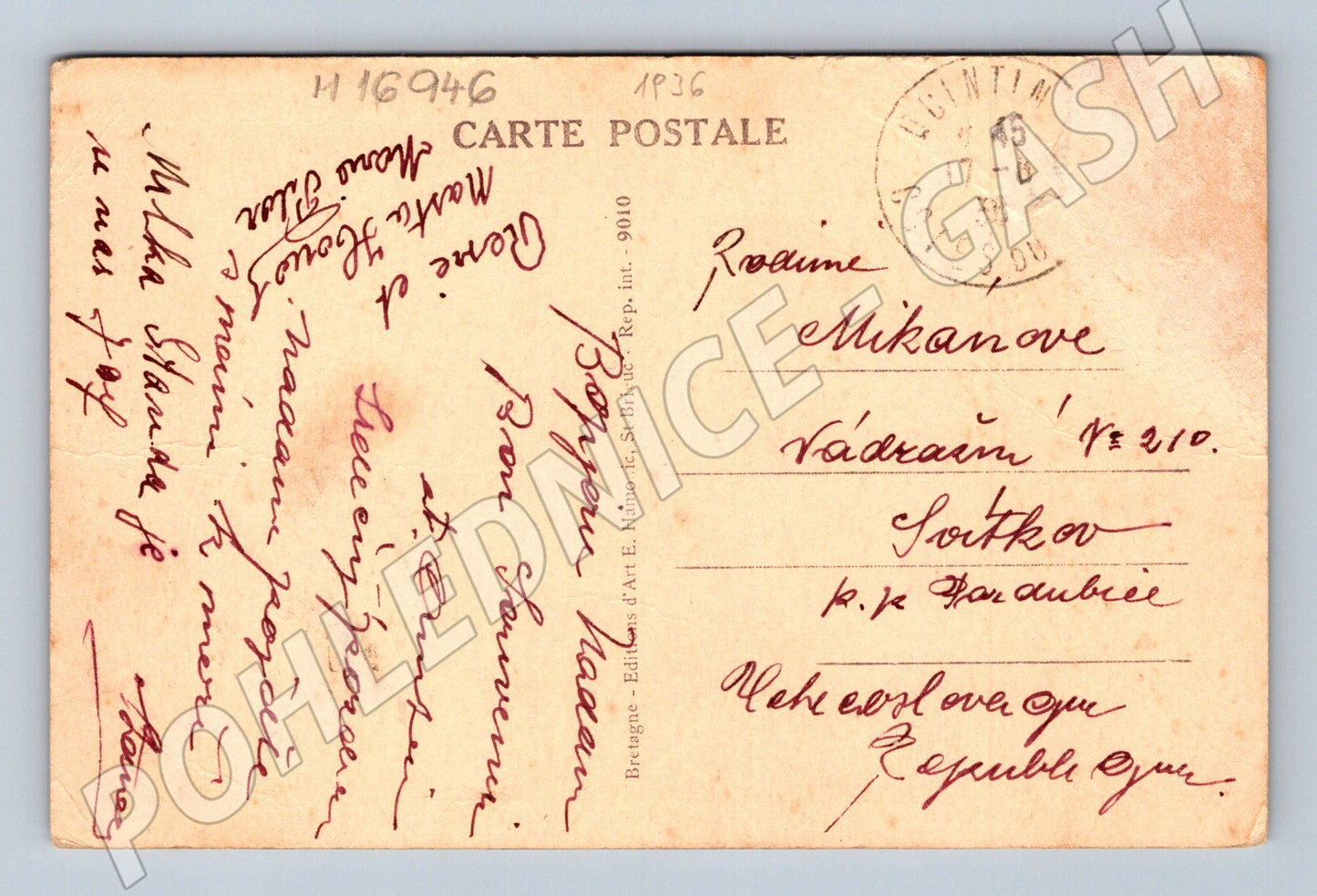 Pohlednice Saint Brieuc pobřeží stará (M16946)