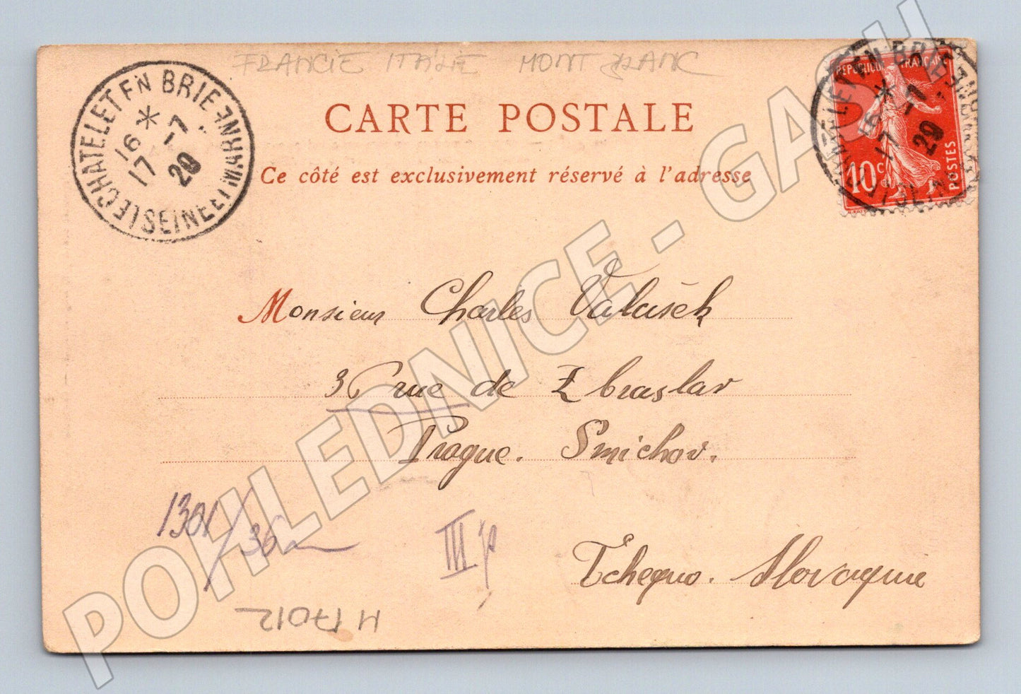 Pohlednice Alpy Col du Galibier Mont Blanc (M17012)