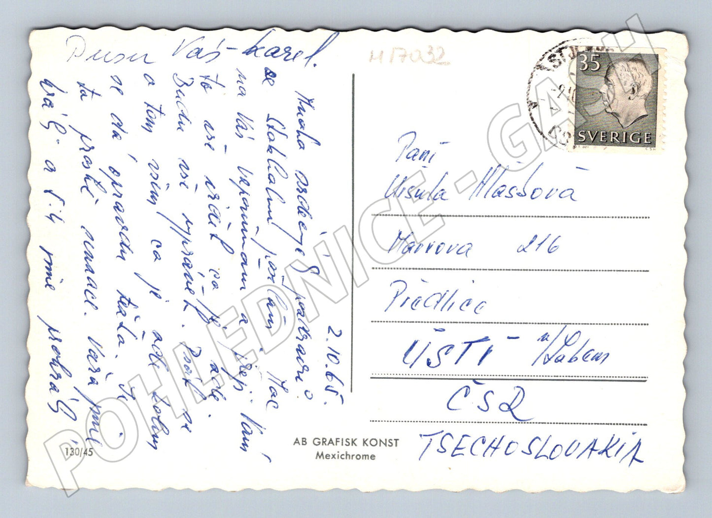 Pohlednice Stockholm více záběrů frankovaná (M17032)