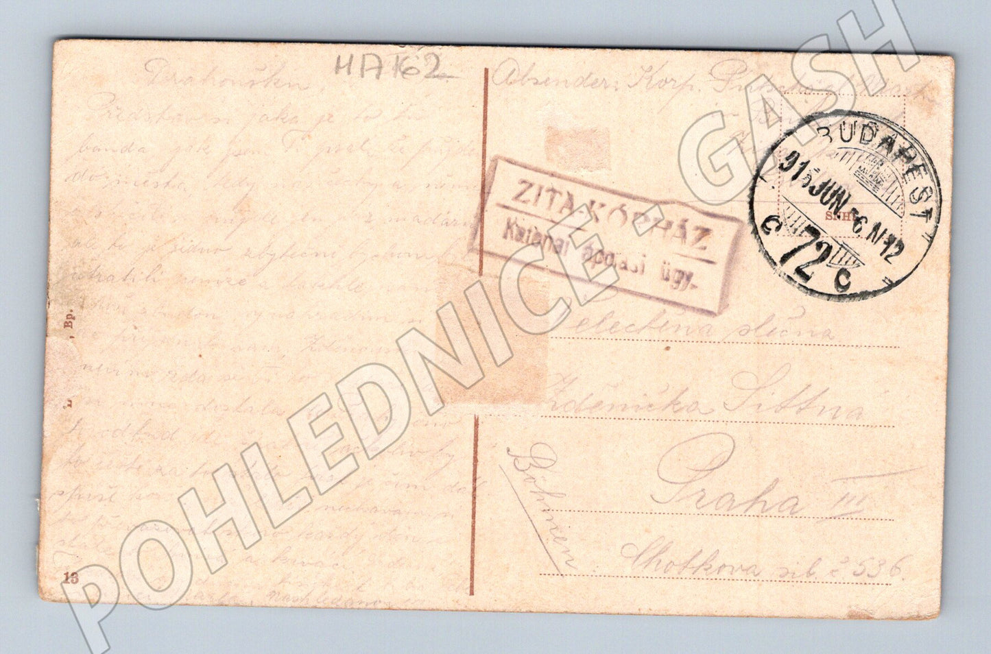 Pohlednice Budapešť Vajdahunyad 1912 (M17162)