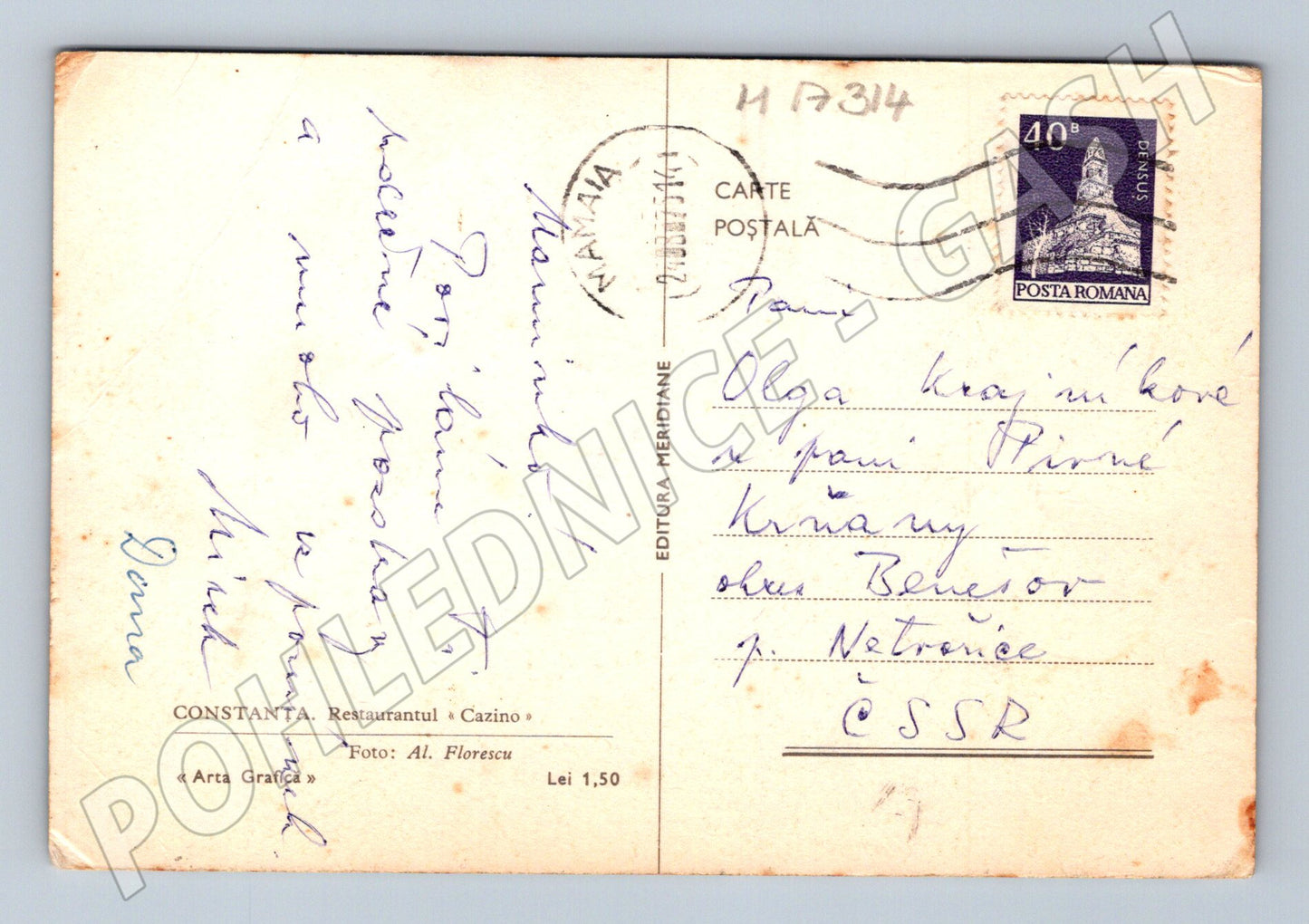 Pohlednice Constanța Casino 70 léta (M17314)
