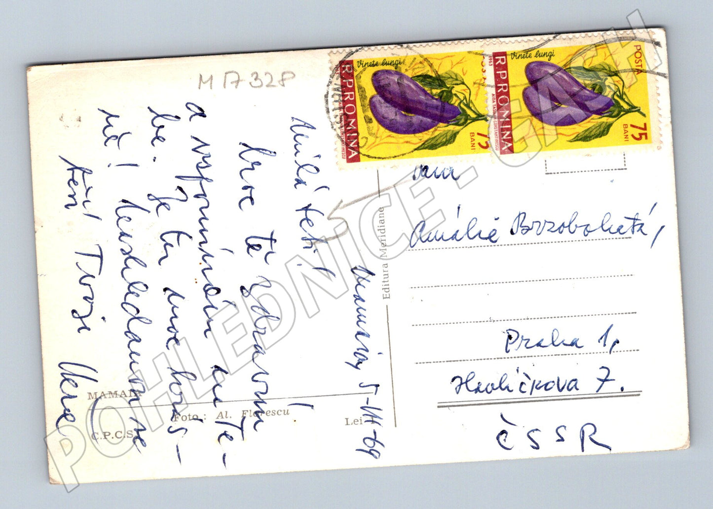 Pohlednice Rumunsko jezero budovy 1968 (M17328)