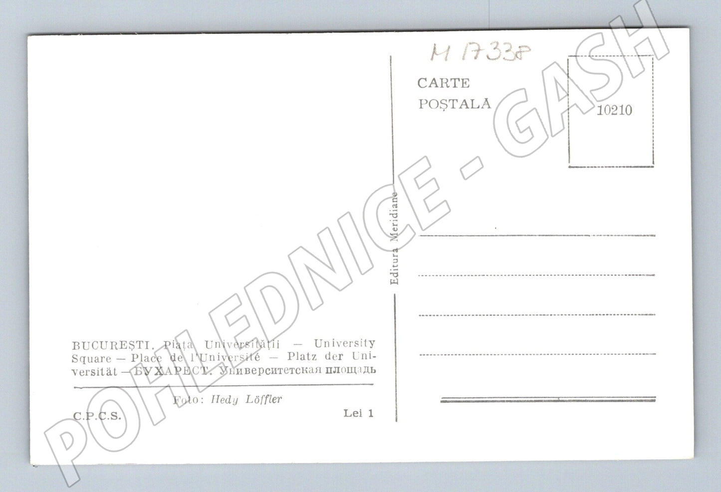 Pohlednice Bukurešť Piața Universității (M17338)
