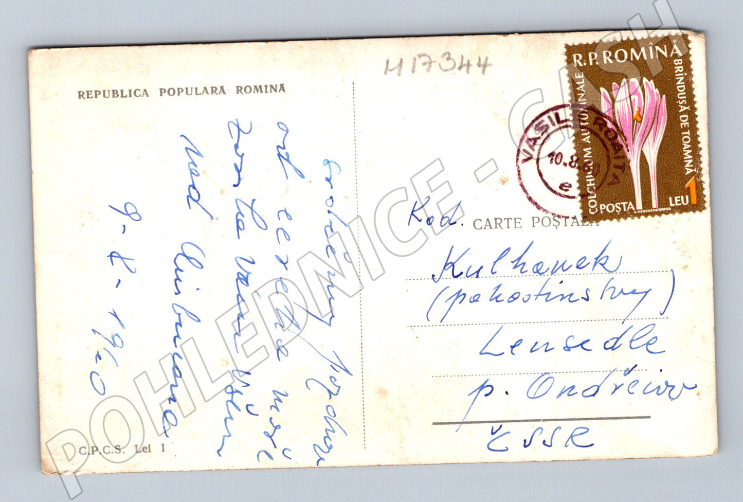 Pohlednice Vasile Roaită pláž 1960 (M17344)