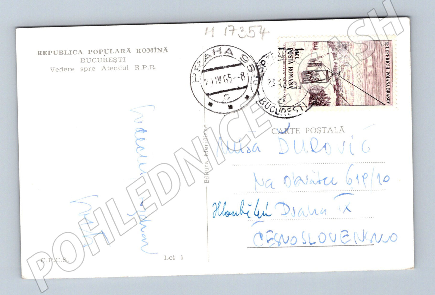 Pohlednice Bukurešť Atheneu (M17354)