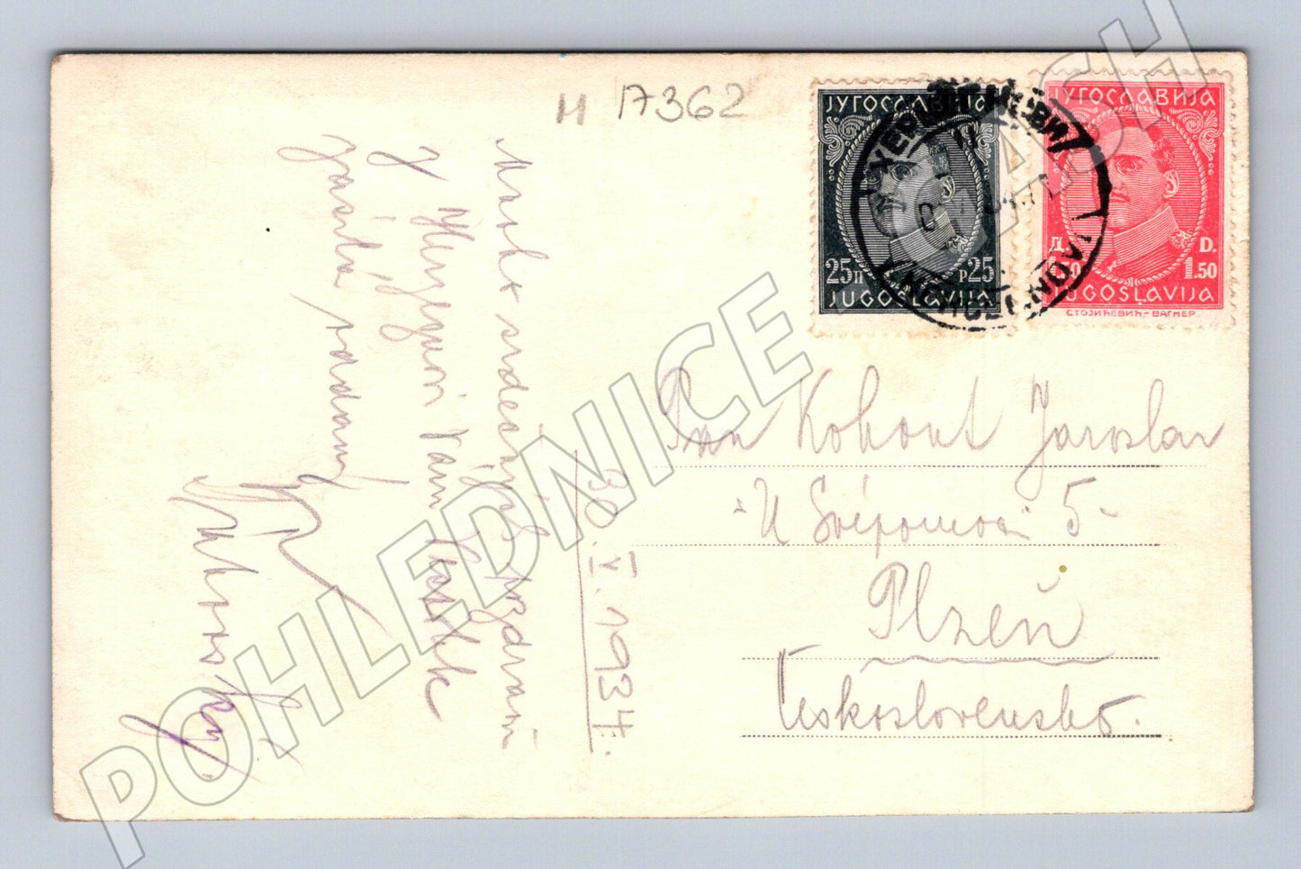 Pohlednice Kotor lodě přístav 1938 (M17362)