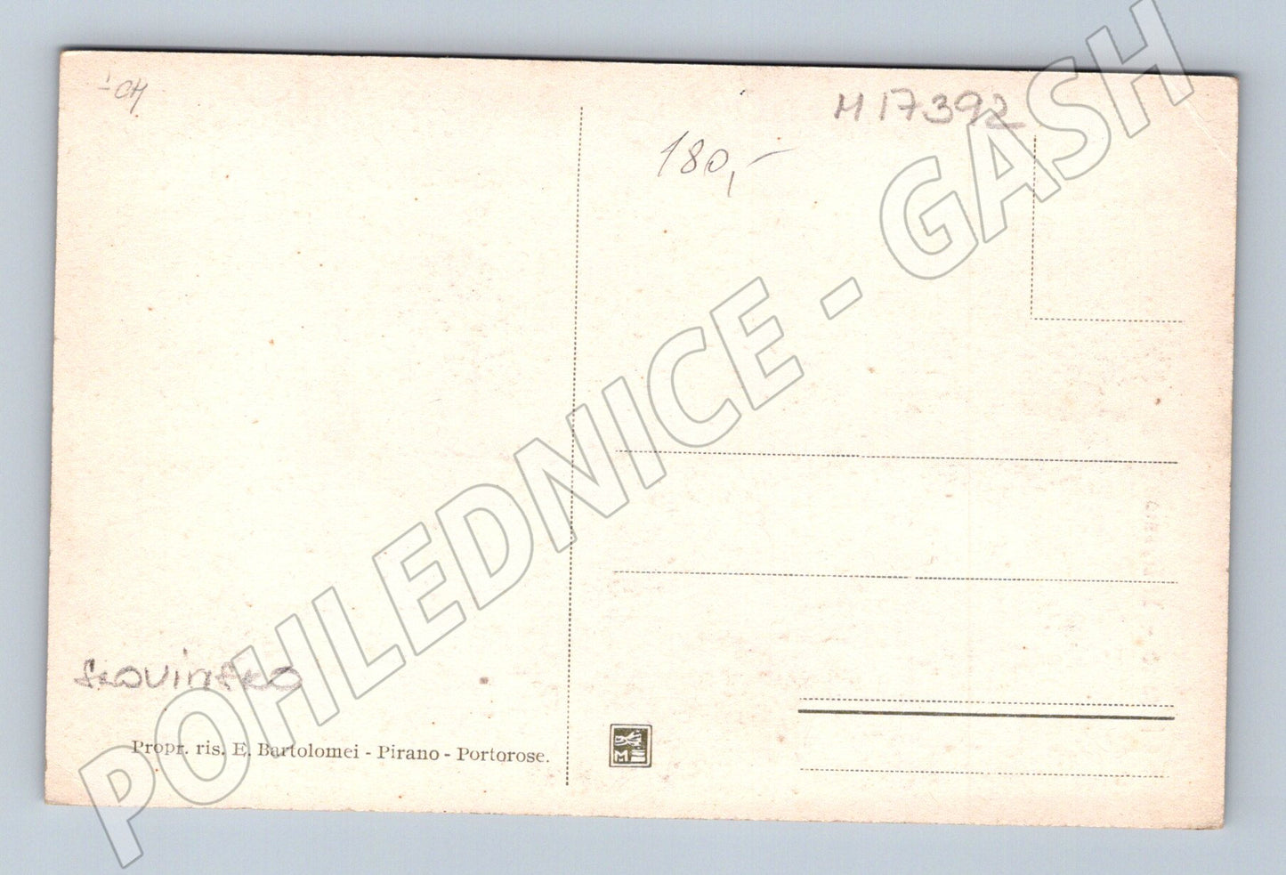 Pohlednice Piran Il Duomo sepia E Bartolomei (M17392)