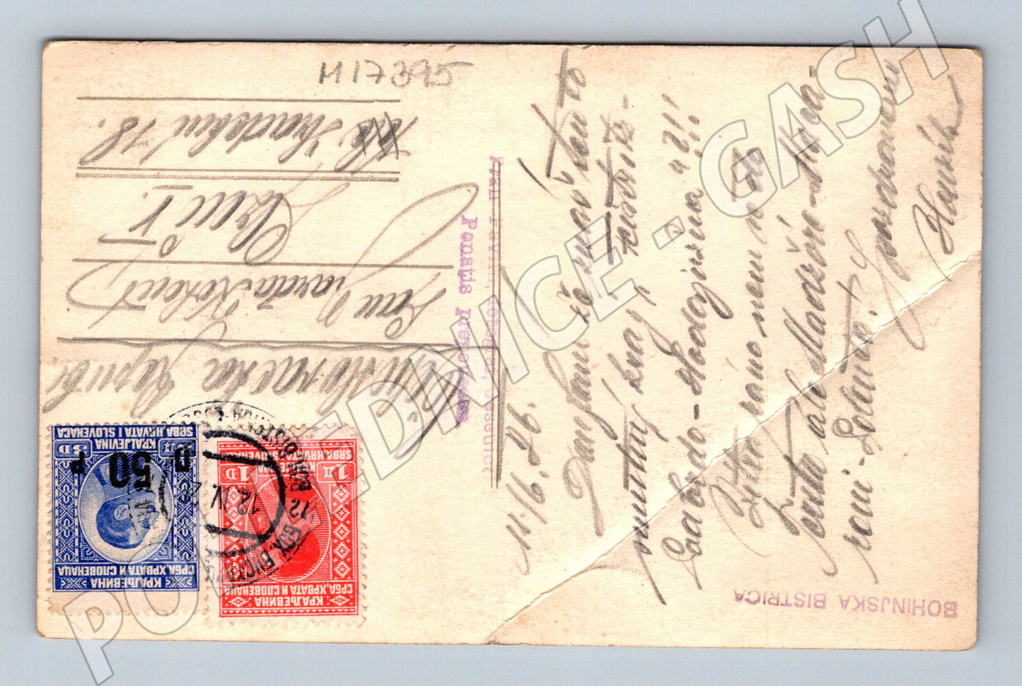 Pohlednice Rakousko alpská krajina 1924 (M17395)