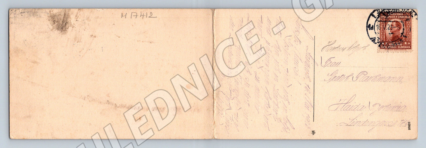 Pohlednice Innsbruck panorama s Alpami Rakousko (M17412)