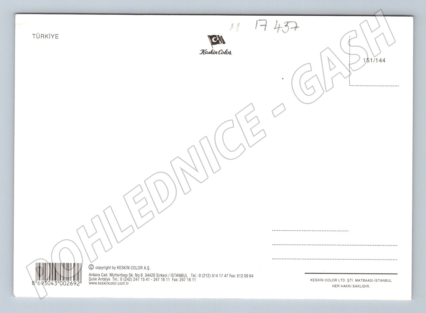 Pohlednice Turecko pláž moře relaxace (M17437)