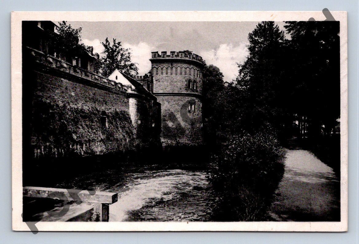 Pohlednice Třeboň Stará bašta ČB raz (M1746)