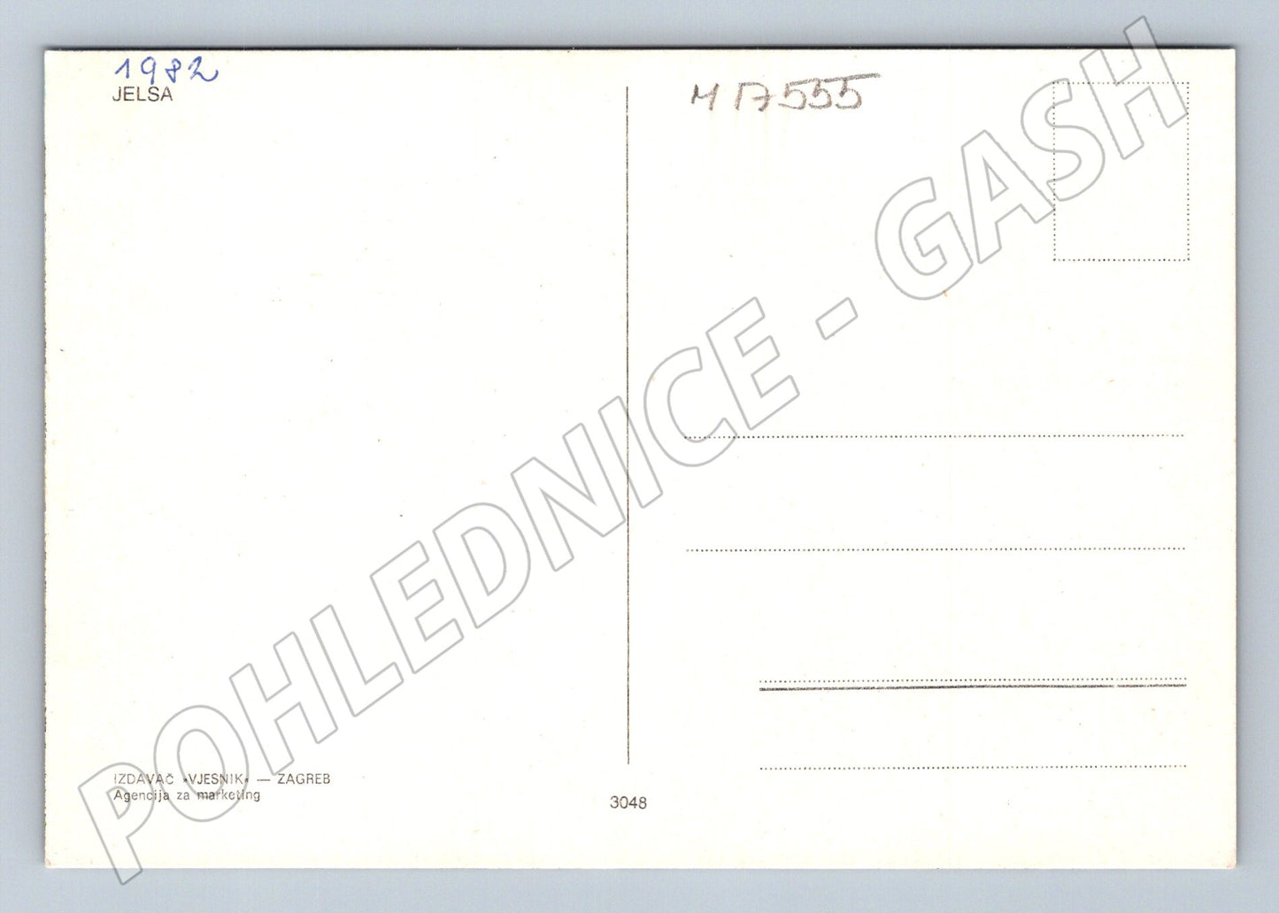 Pohlednice Jelsa Chorvatsko přístav 1982 (M17555)