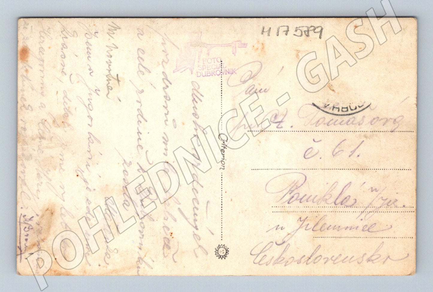 Pohlednice Dubrovník historická Chorvatsko starý pohled (M17589)