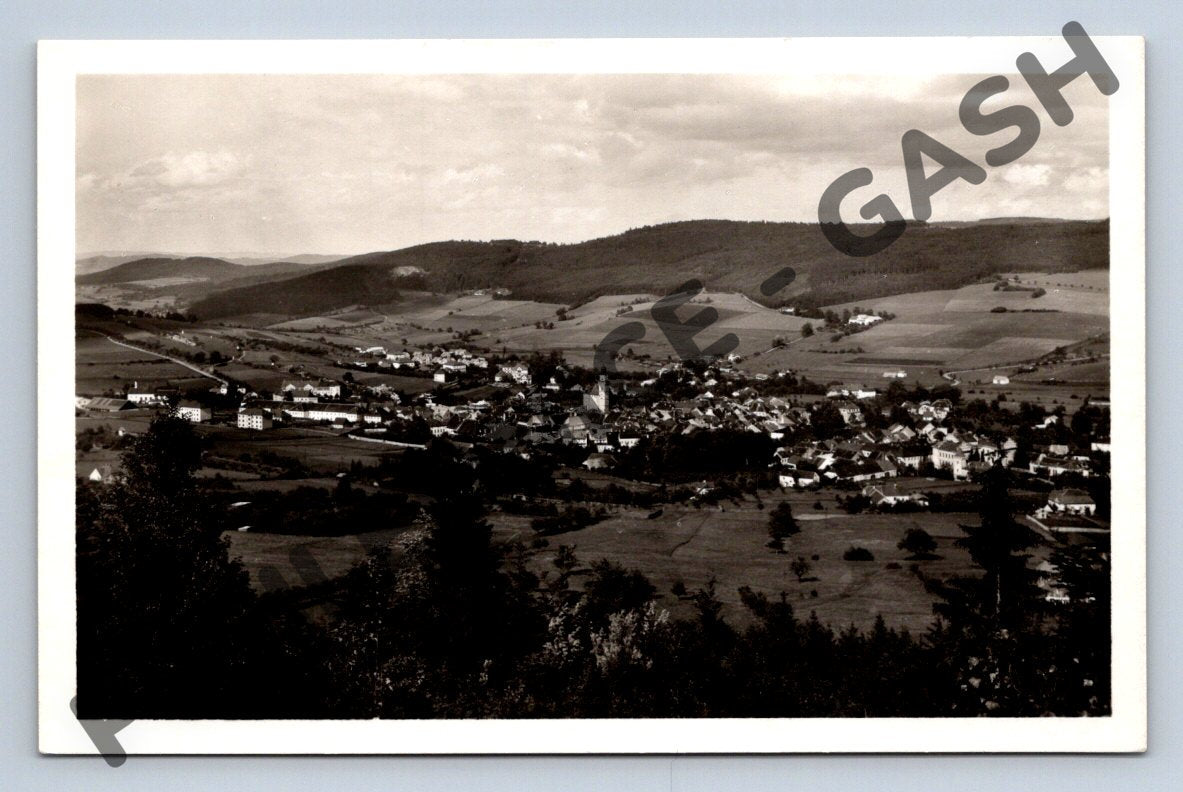 Pohlednice Prachatice celkový pohled Orbis (M1767)