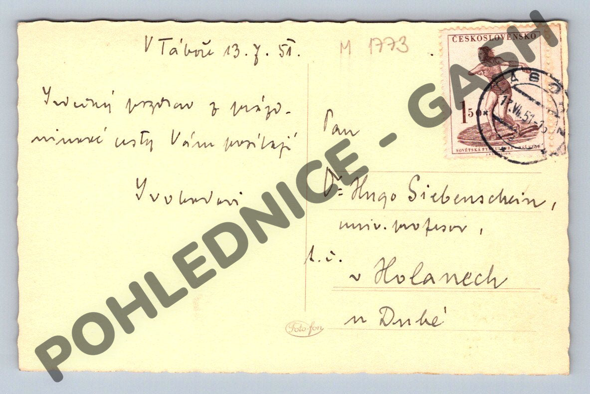 Pohlednice Tábor Partie u Lužnice 1957 (M1773)