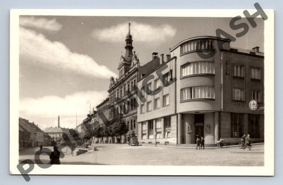 Pohlednice Strakonice banka radnice Orbis (M1785)