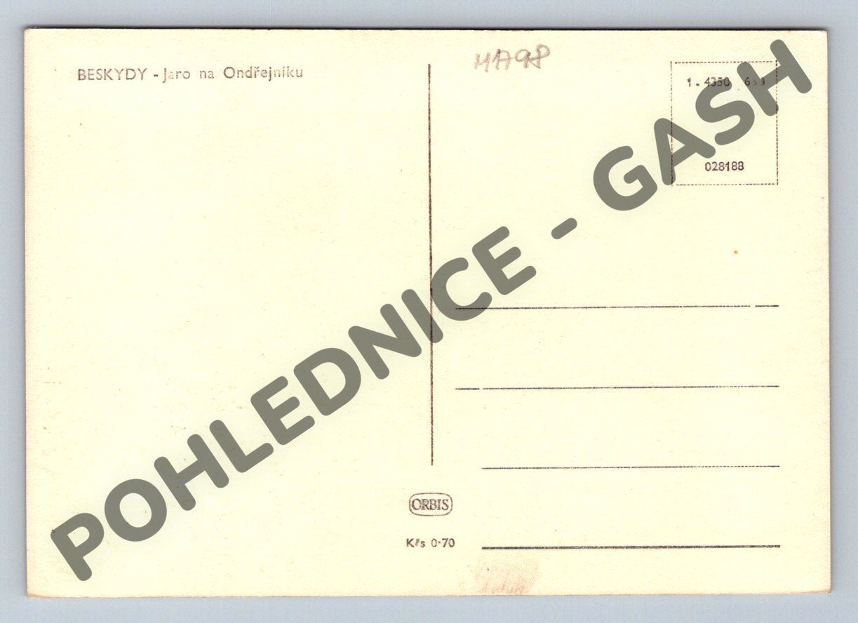 Pohlednice Beskydy Ostravice Smrk Orbis (M1798)