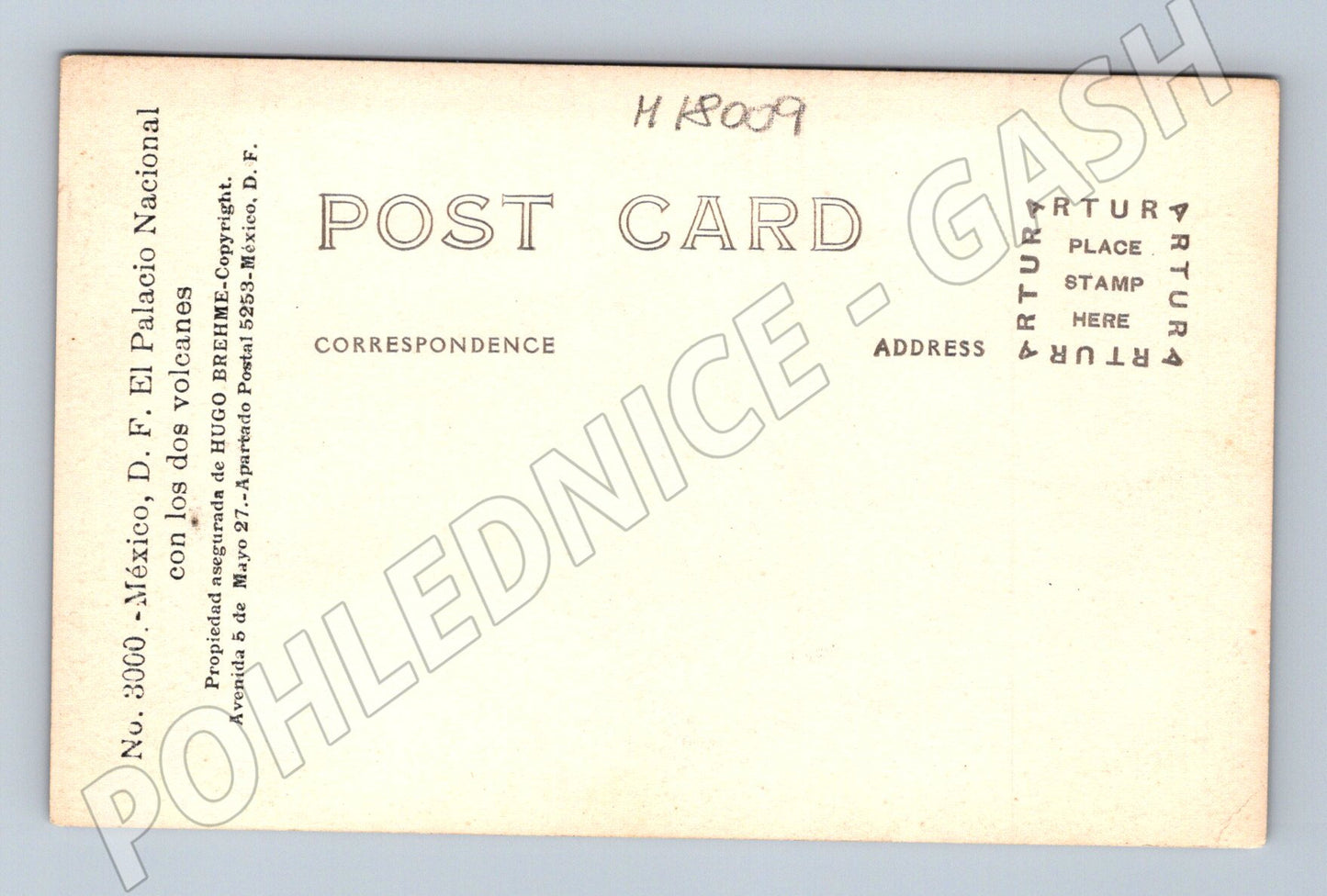 Pohlednice Mexico City Palacio Nacional Brehme (M18009)