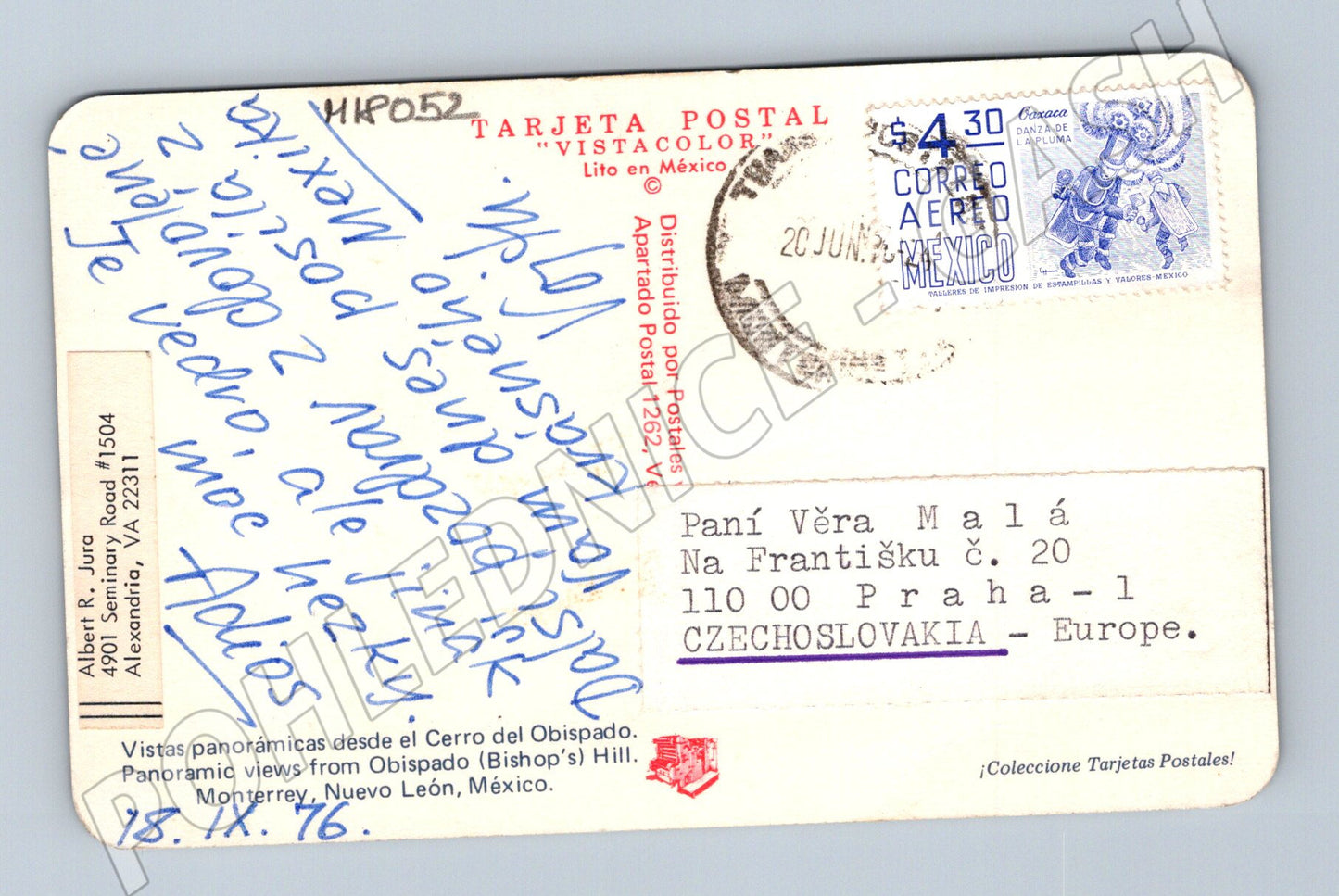 Pohlednice Monterrey Mexiko 1976 (M18052)