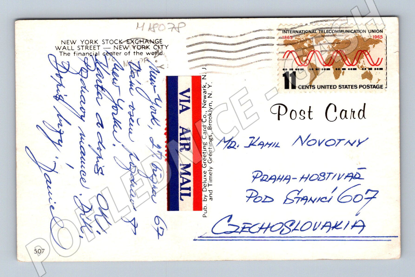 Pohlednice New York Stock Exchange Wall Street (M18078)