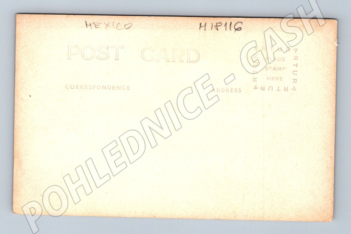 Pohlednice Mexiko sopka hřbitov starý tisk (M18116)