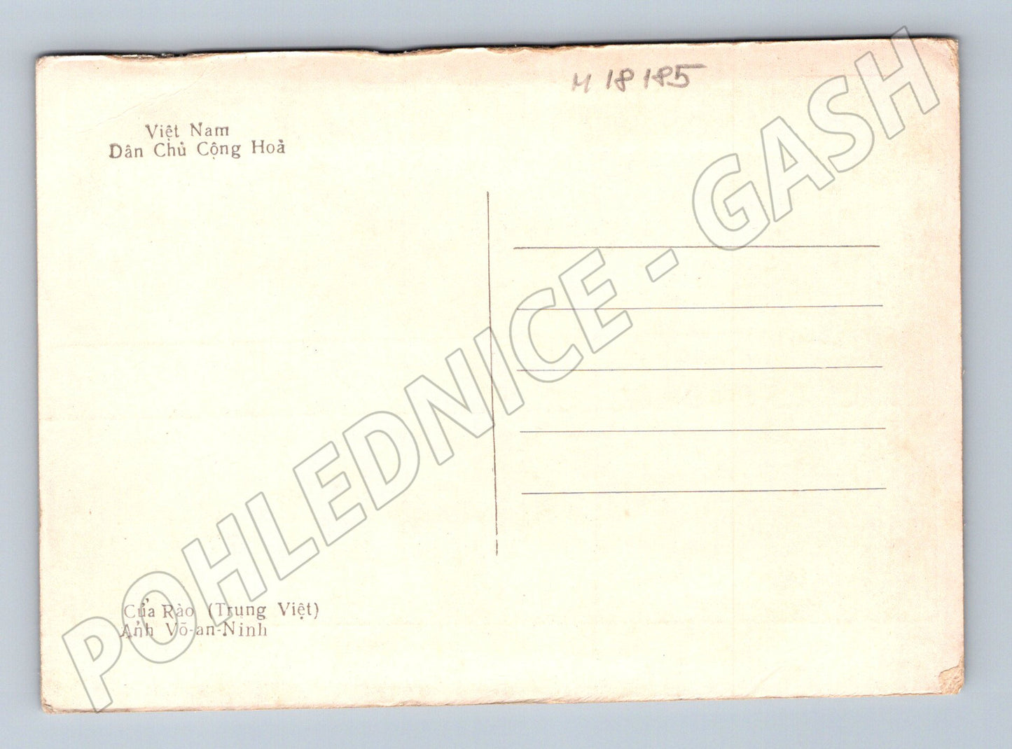 Pohlednice Vietnam starý most v Cửa Rào (M18185)