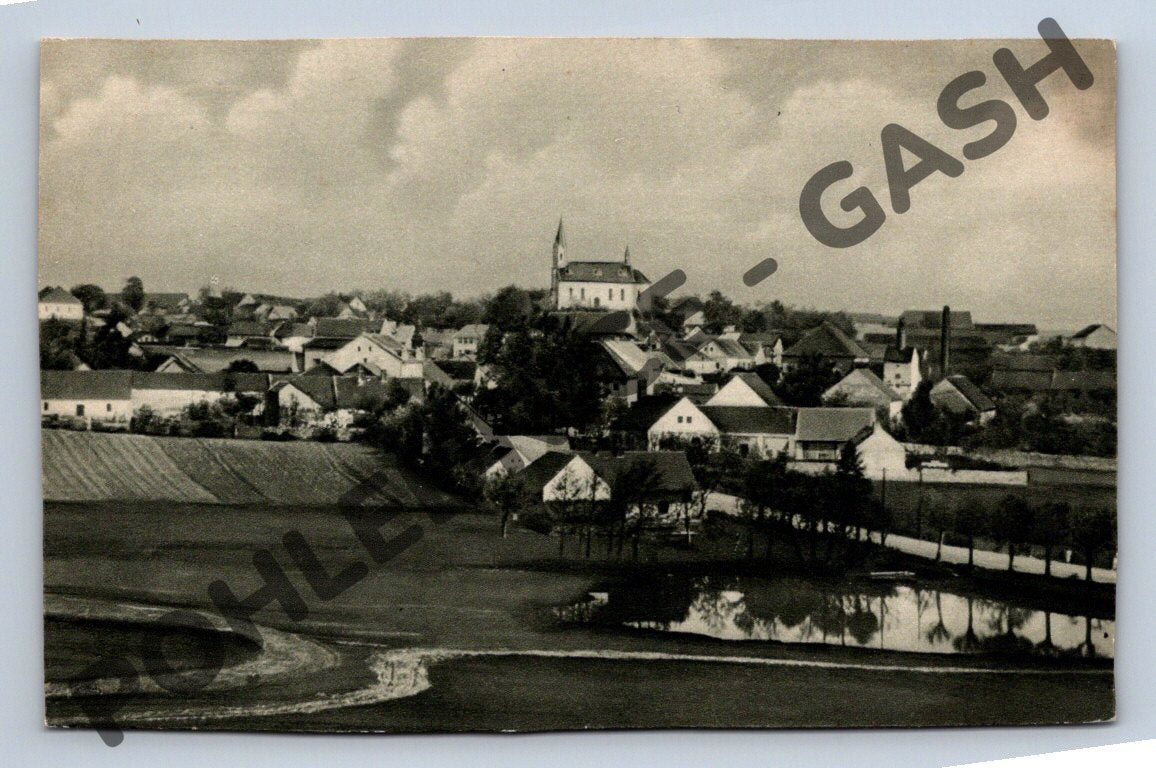 Pohlednice Milín u Příbrami 1933 (M1826)