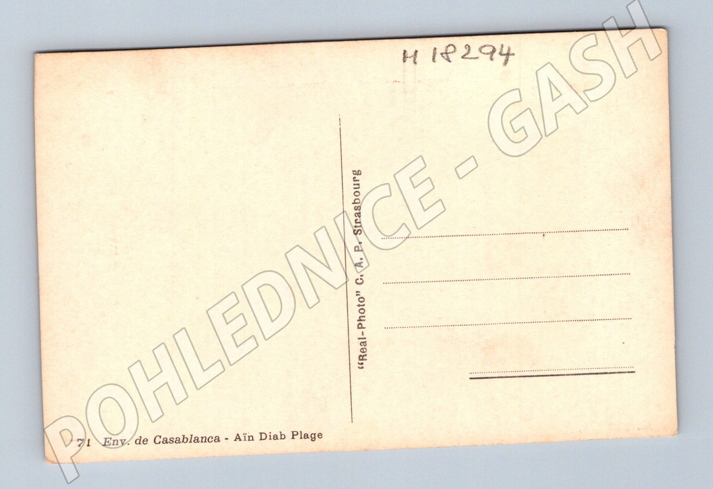 Pohlednice Casablanca Ain Diab Plage Maroko (M18294)