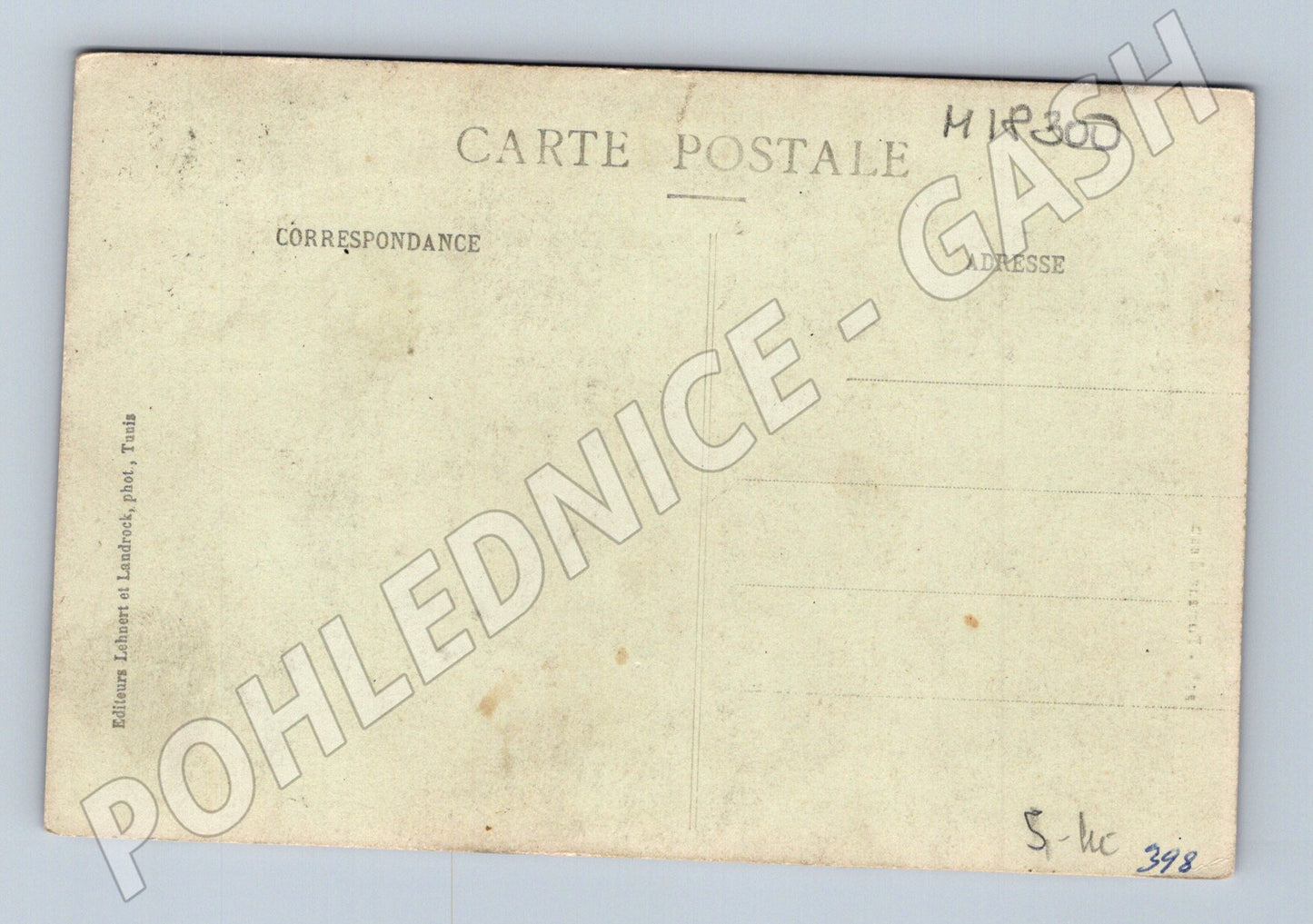 Pohlednice Tunis Porteur d eau etnografie (M18300)